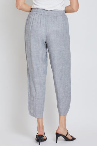 Tulip Hem Pant in Grey Cross Dye