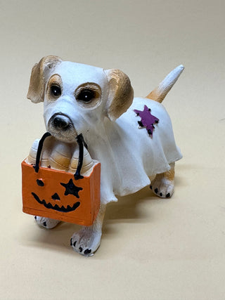 Cuddly Ghost Dog Figurine