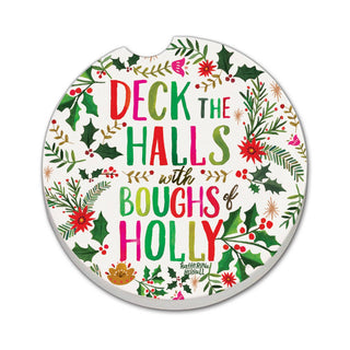 "Deck The Halls" Stone Car Coaster