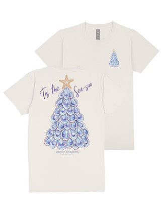 Tis The Sea-Sun Short Sleeve T-Shirt In Oyster