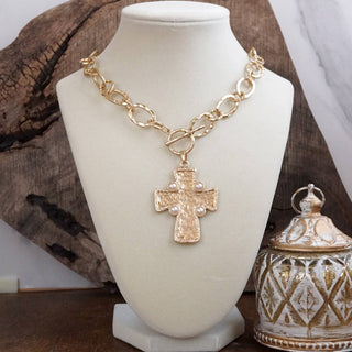 Grace in the Details Cross Pendant Necklace
