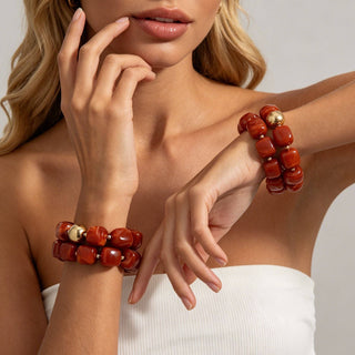 Chunky Beaded Stretch Bracelet