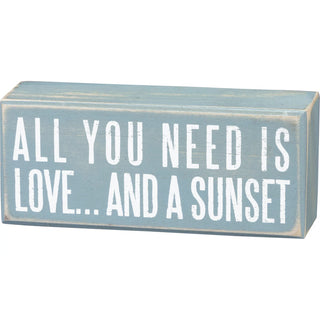 And A Sunset Box Sign