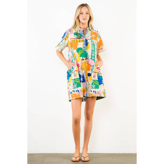 Tropic Style Dress in Cream