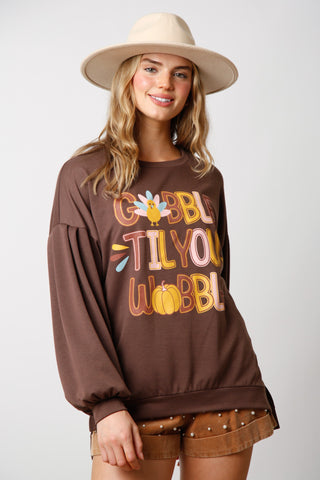 Gobble Til You Wobble Sweatshirt