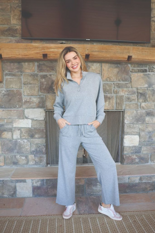 Get Over It Pants In Heather Grey