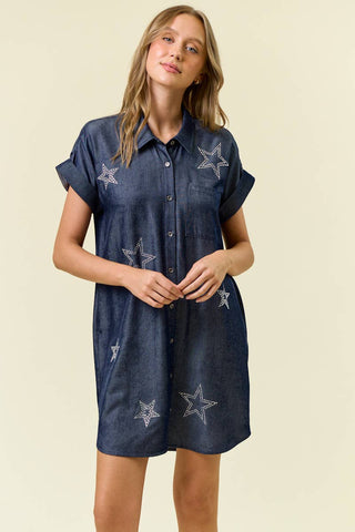 Impressing You Dress in Indigo