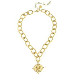 Gold Turtle Necklace