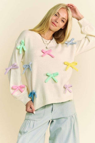 Loving The Ribbons Sweater