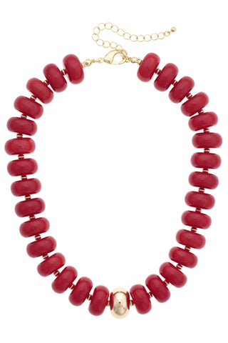 San Sebastian Beaded Resin Necklace