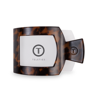 Square Flat Hair Clip | Large | Tortoise