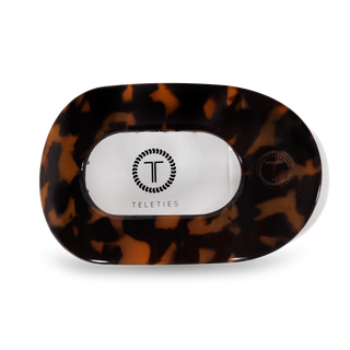 Round Flat Hair Clip | Large | Tortoise