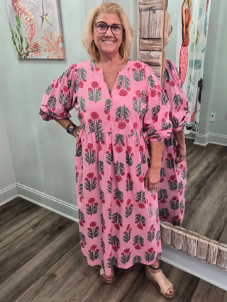 Bloom Where You Wander Midi Dress