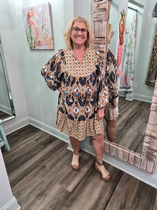 Can't Explain It Dress In Latte Mix