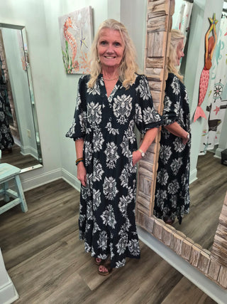 Casual Elegance Dress In Dark Teal