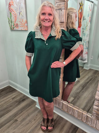 Making My Way Dress in Green