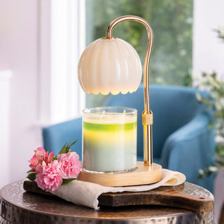 Milk Glass Lamp Candle Warmer