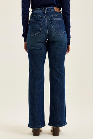 High Waist Alex Boy Bootcut Jeans in Dark by Judy Blue