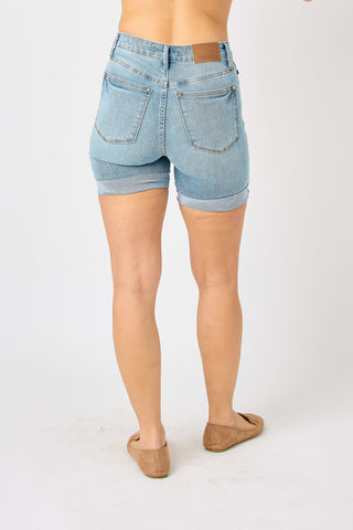 Keep It Brief Tummy Control Denim Shorts