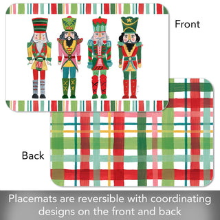 "Holiday Nutcrackers" Reversible Plastic Placemat