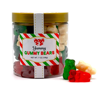 Christmas Candy Sugar Stacks - Christmas Gummy Bears