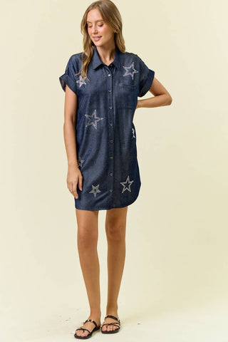 Impressing You Dress in Indigo