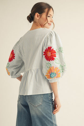 Pamper Me Pretty Top in Blue