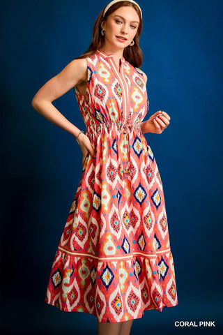 New Adventures Dress In Coral Pink