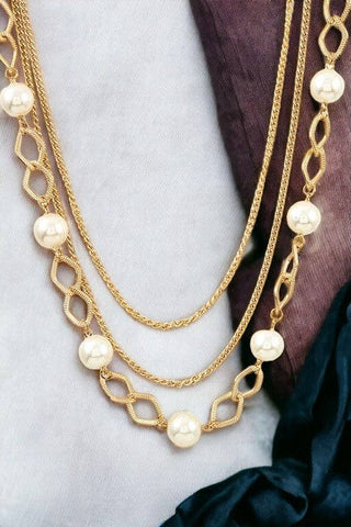 Pearl of My Eye Necklace Set *2 Colors*