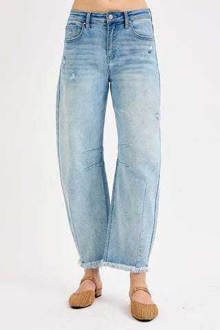 Keep It Calm Barrel Pants in Light