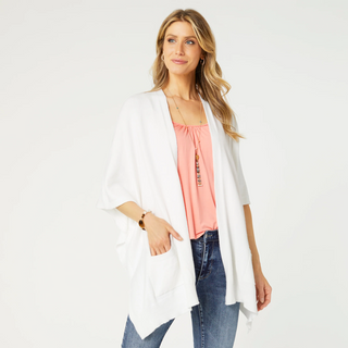 Alani Lightweight Cardigan In Bright White