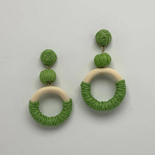 No Down Time Earrings in Sage