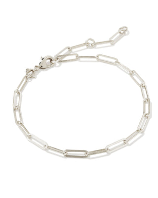 Courtney Paperclip Bracelet In Silver