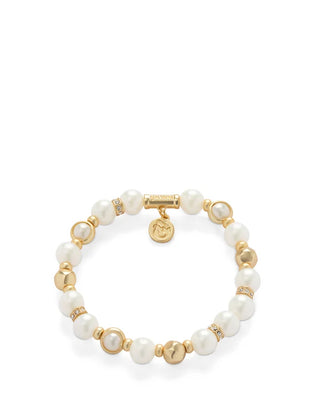 Stretch Bracelet 8mm in Pearl