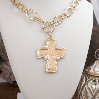 Grace in the Details Cross Pendant Necklace