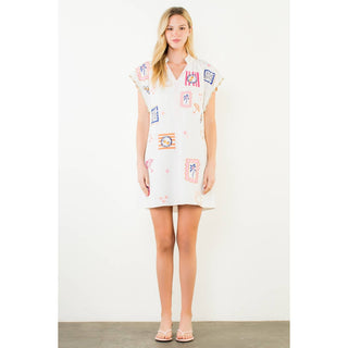 Oasis In The Sun Dress in White