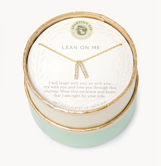 Sea La Vie Lean On Me/Double Bars 18" Necklace