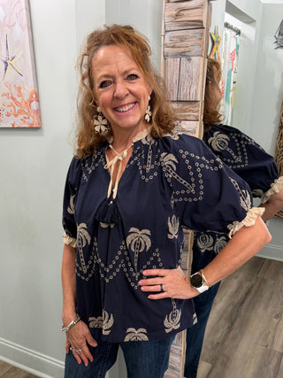 Off The Hook Top in Off Navy