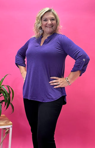 Lizzy Top in Plum
