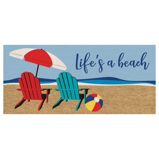 Life's A Beach Coir Sassafras Switch Mat