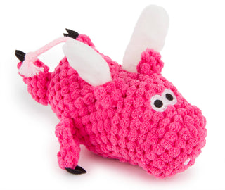 GoDog Checkers Just For Me Flying Pig Squeaky Plush Toy Mini