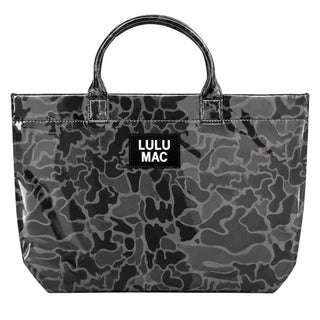 Lulu Mac Tote Bag in Black Camo