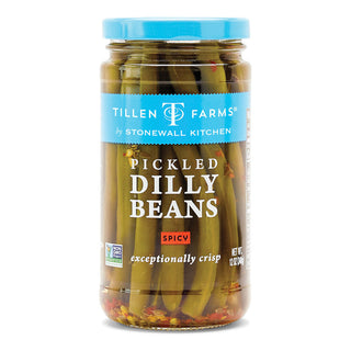 12 Ounce Pickled Dilly Beans - Spicy