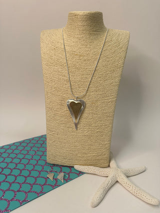 Double My Heart Two Tone Necklace Set