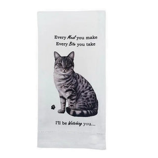 Silver Tabby Cat Kitchen Towel