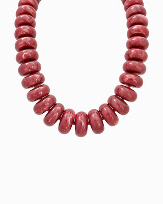 Chunky Marble Seed Bead Statement Necklace