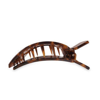 Square Flat Hair Clip | Large | Tortoise