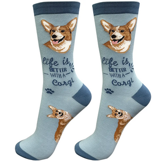 Life Is Better With A Corgy Crew Socks