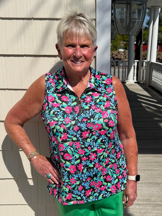 Not Me Top in Black Multi