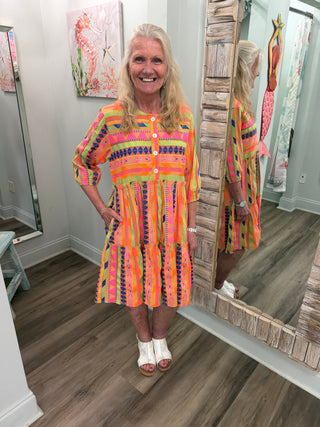 Lost In Time Dress in Multi